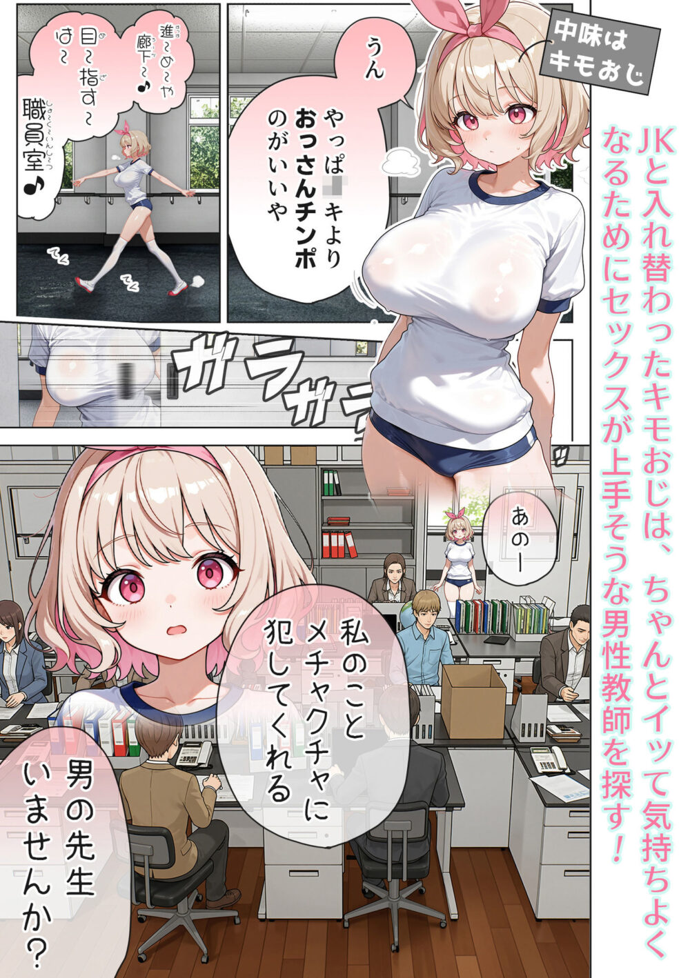 キモおじ⇔JK入れ替わり【3】変態体育教師のわからせ個別指導 画像1