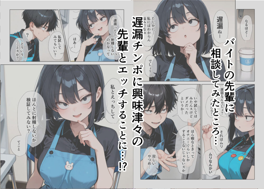 オナニーしすぎて遅漏の俺が先輩の執拗なキスハメと中出し懇願で暴発させられた挙句イキ癖つけられて早漏になっちゃった話 画像2