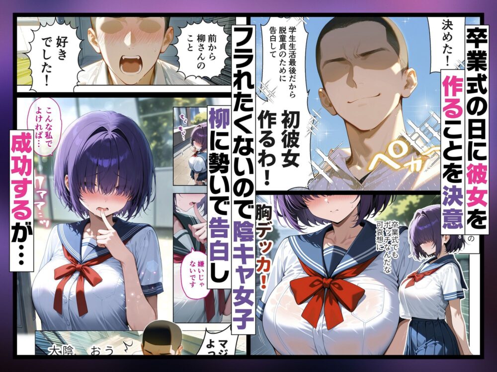 メカクレ陰キャ女子がちょろすぎたので彼女にしてみた話 画像1