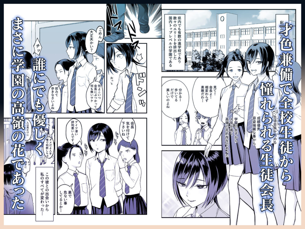 陰キャな俺だけが知っている生徒会長の裏側。 〜隠れ巨乳の先輩が快楽に屈服して堕ちるまで〜 画像2