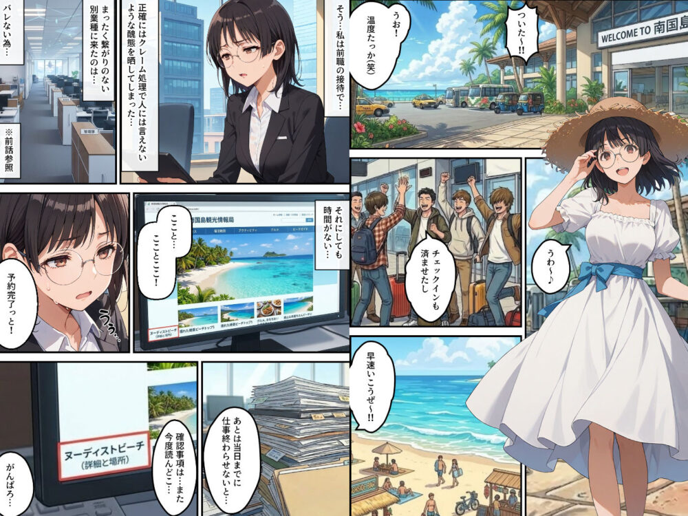 社員旅行でヌーディストビーチってバカなのか！？ー完璧新人ちゃんの失敗プラン！ 画像1