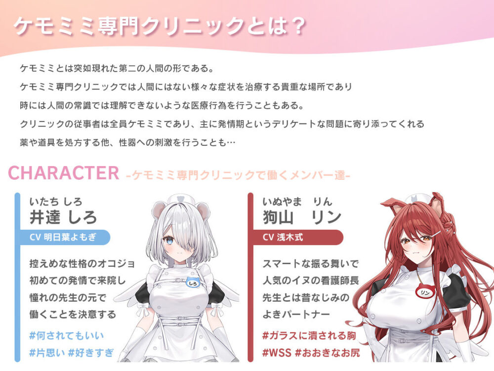 【本編動画2時間40分超】発情ケモミミclinic【ぬるぬるLive2Dアニメーション×豪華声優陣】 画像4